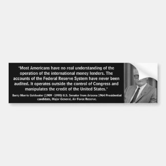 RESERVE BARRY GOLDWATERS QUOTE/FEDERAL AUTOAUFKLEBER