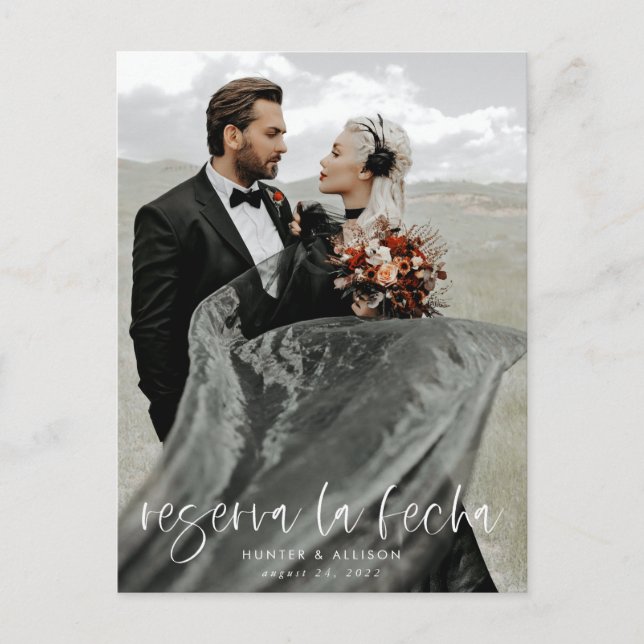 Réserve la date Carte postale photo moderne (Devant)