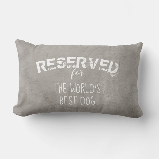réservé pour la citation de chien coussin en gris  (Recto)