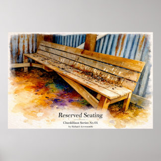 Reserved Seating Rustic ChicCoop Fine Art Poster