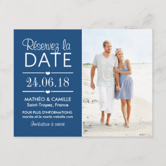 Réserver la Date du Mariage | Cartes Avec Photo