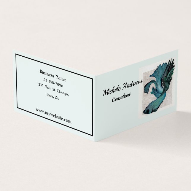 Réserver Plier Carte de visite Betta Fish (Extérieur)