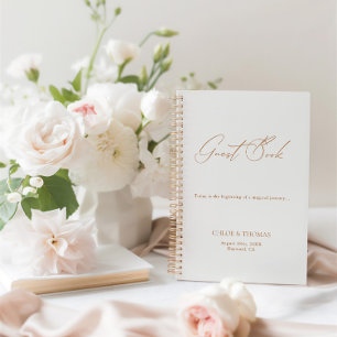Réservez un minimum de Mariage moderne Carnet Spir