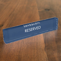 Reserviert, anpassen, Namenstext ändern weiß