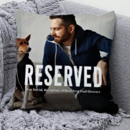 Reserviert für Best Dog Vater Foto Kissen