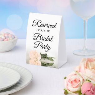Reserviert für das Brautparty Elegant Peach Rose Tischaufsteller