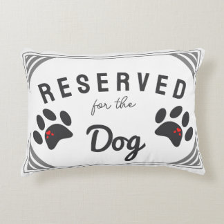 Reserviert für den Hund Welpen Individuelles Gebur Dekokissen