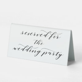 Reserviert für die Black Calligrafy der Hochzeitsf Tischaufsteller