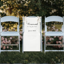 Reserviert im Gedenken - Hochzeitssitz Familiensch