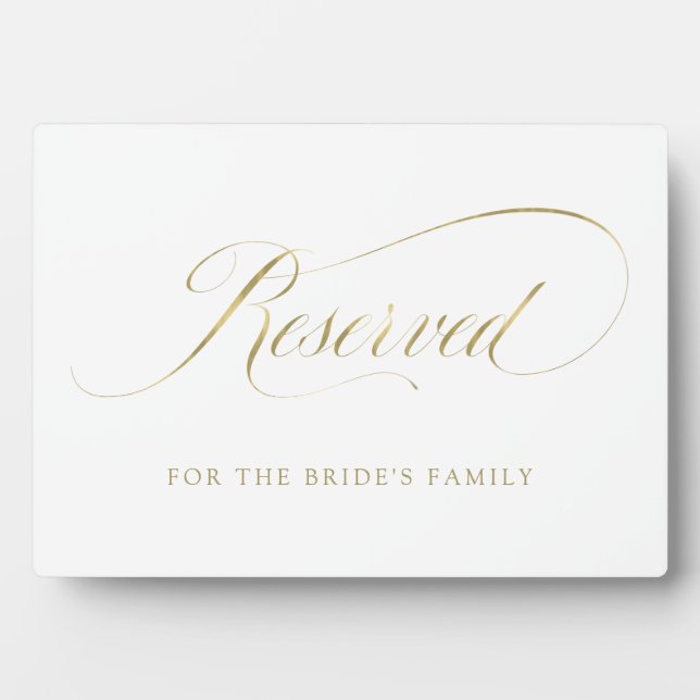 Reserviert | Imitate Verzierte Script Hochzeit Fotoplatte (Vorderseite)