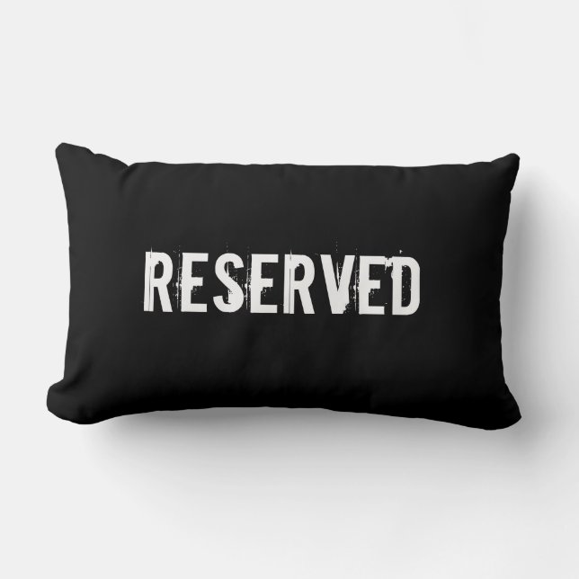 Reserviert Kissen / Kissen in Grunge Black (Vorderseite)