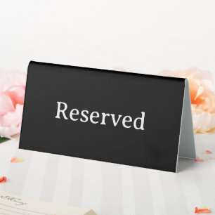Reserviert Restaurant-Tischreservierung-Zelt-Sch Tischaufsteller