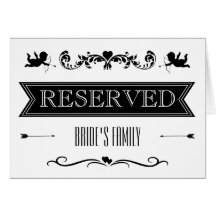 Reservierte Hochzeit mit Tisch / Sitzplätzen