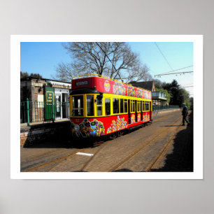 Reservierte Straßenbahn im Bahnhof Colyton Poster
