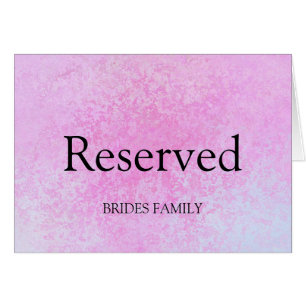 Reservierte Tabelle