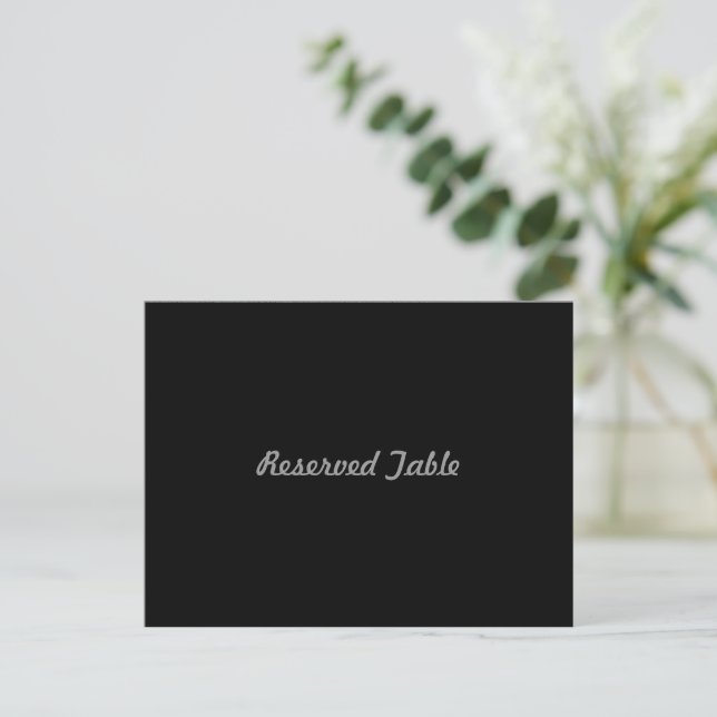 Reservierte Tabelle Postkarte (Stehend Vorderseite)