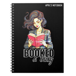 Reservierte und belebte Avid Book Reader Club Blac Notizblock