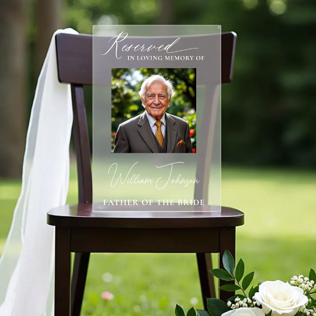 Reserviertes Foto zur Gedenkstätte für Hochzeiten  Acrylschild (Von Creator hochgeladen)