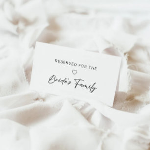 Reserviertes Schild, Modernes reserviertes Schild Begleitkarte