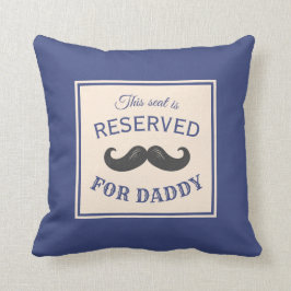 Reserviertes Sitzen-Mustache-Design Kissen