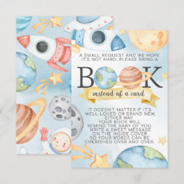 Reservierungskarte für das Weltraumbuch für Babydu Einladung