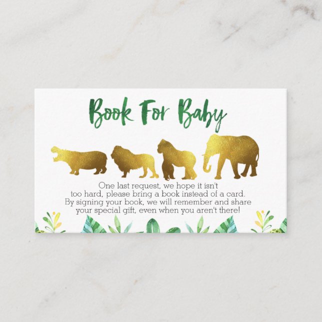 Reservierungskarte für SafariBookKarte Einlegen Vi Begleitkarte (Vorderseite)