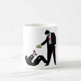 Reservoir-HundeCartoon-Kampf Tasse