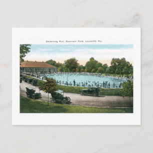 Reservoir Park, Schwimmbad, Louisville, Kentucky Postkarte