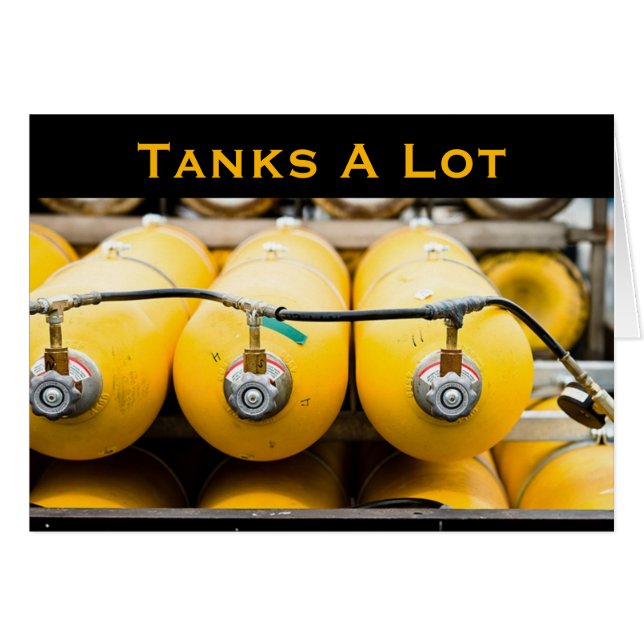 Réservoir Une Lot Carte De Scuba (Devant horizontal)