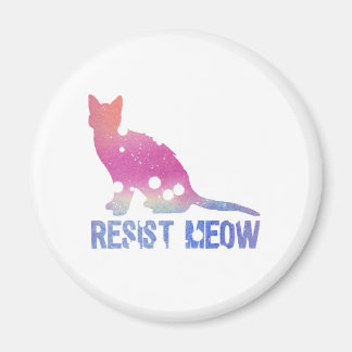 Résidence meow feministische Katze Magnet