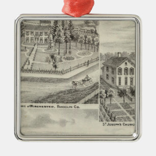 Residence Milton Thornburgh Fayette Co Silbernes Ornament