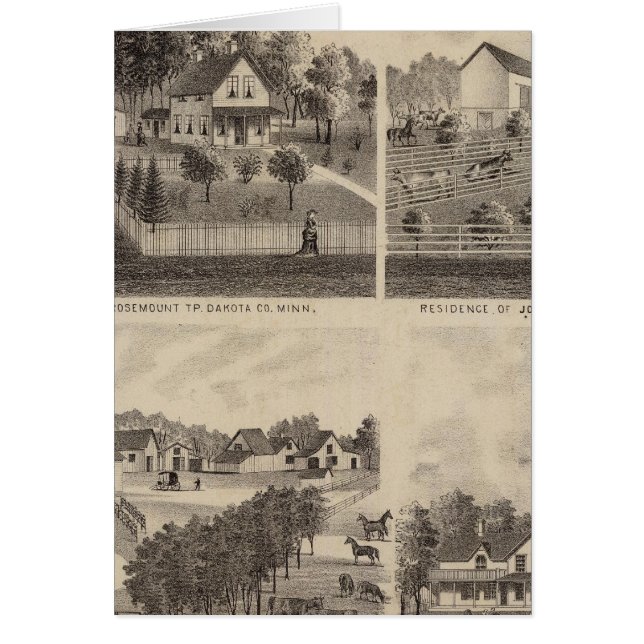Résidences et granges, Minnesota (Devant)