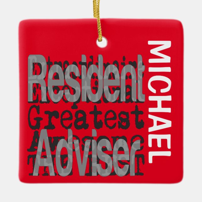 Resident Adviser Extraordinaire CUSTOM Keramikornament (Vorderseite)