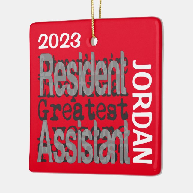 Resident Assistant Extraordinaire CUSTOM Keramikornament (Links)