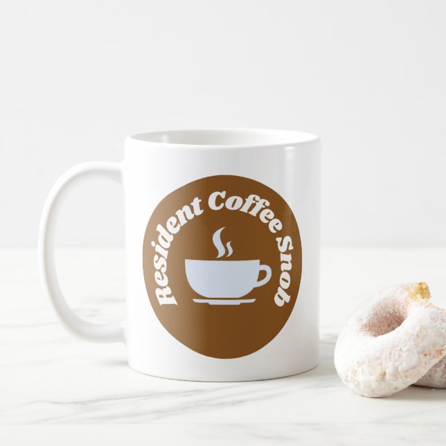 Resident Coffee Snob Kaffeetasse (Mit Donut)