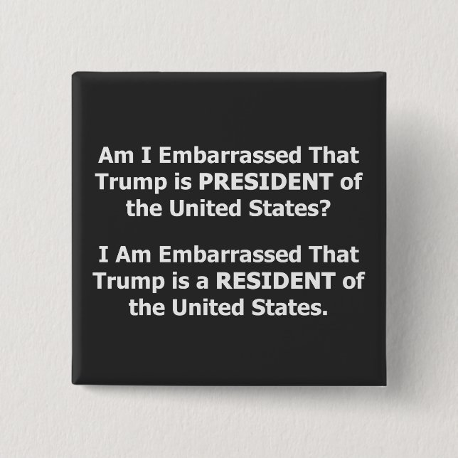 Resident Trump Button (Vorderseite)