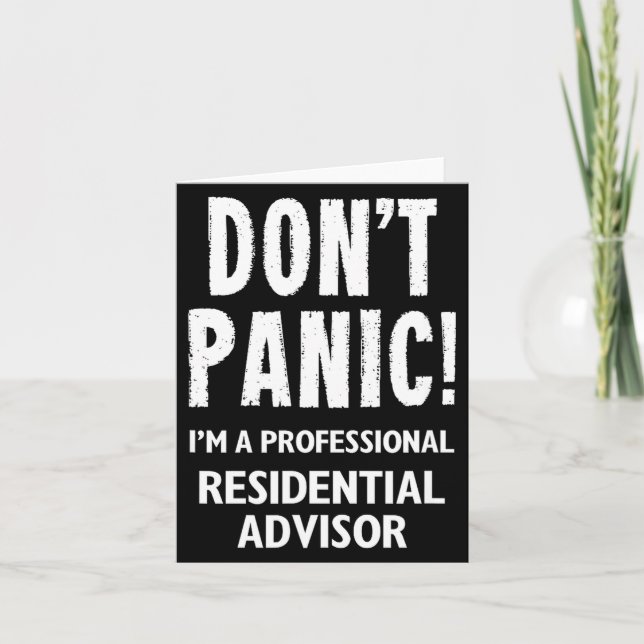 Residential Advisor  Karte (Vorderseite)