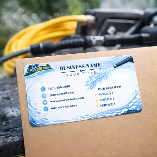 Residential pressure washing Infinite Wall Adressaufkleber