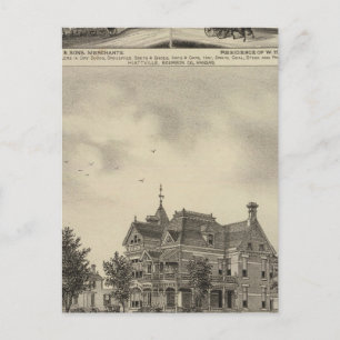 Residenz JD Hill, Kansas Postkarte