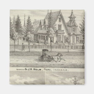 Residenz von Dr. JH Helm, Peru Magnet