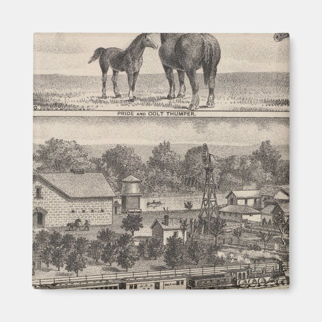 Residenz von James Potter, Junction City, Kansas Magnet (Vorne)