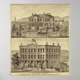 Residenz von JH McCreery Sewickly Poster