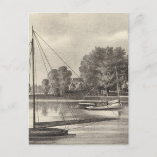 Residenz von Joseph Francis, Toms Fluss, NJ Postkarte