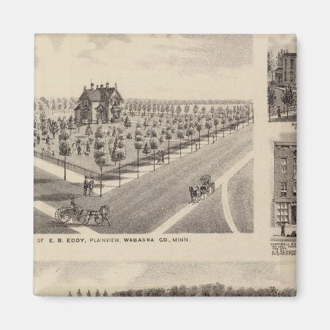 Residenzen, Bauernhof, Minnesota Magnet (Vorne)