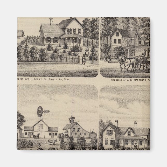 Residenzen, Minnesota 3 Magnet (Vorne)