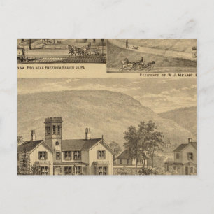 Residenzen von HJ Murdoch Postkarte