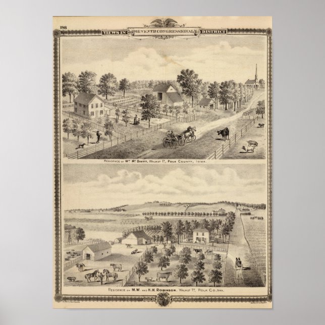Residenzen von McDivitt und Robinson Poster (Vorne)