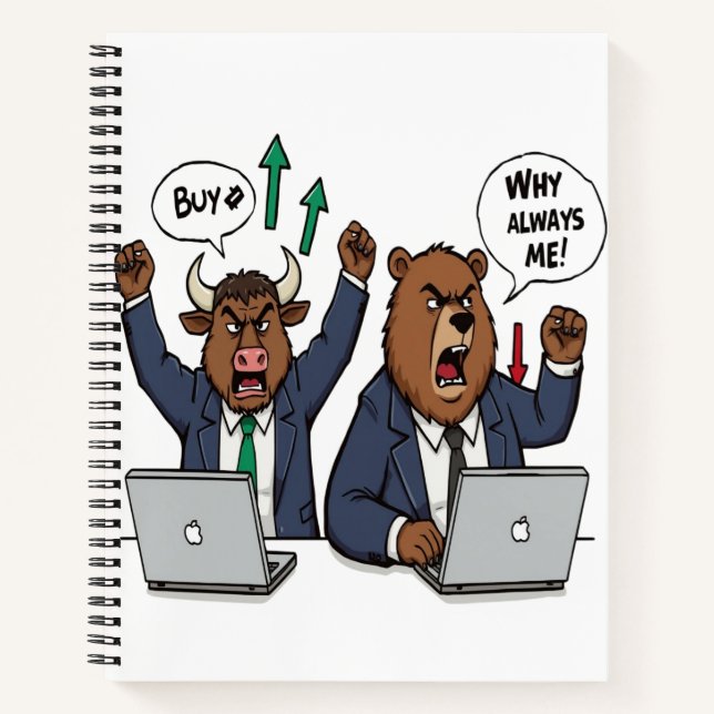 Resilient Bear Market Notebook Notizbuch (Vorderseite)