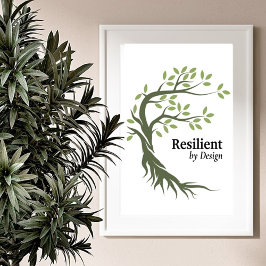RESILIENT NACH DESIGN MOTIVIEREND POSTER