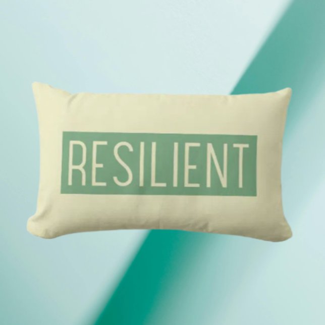 RESILIENT Throw Pillow – Strength You Can Lean On Lendenkissen (Von Creator hochgeladen)